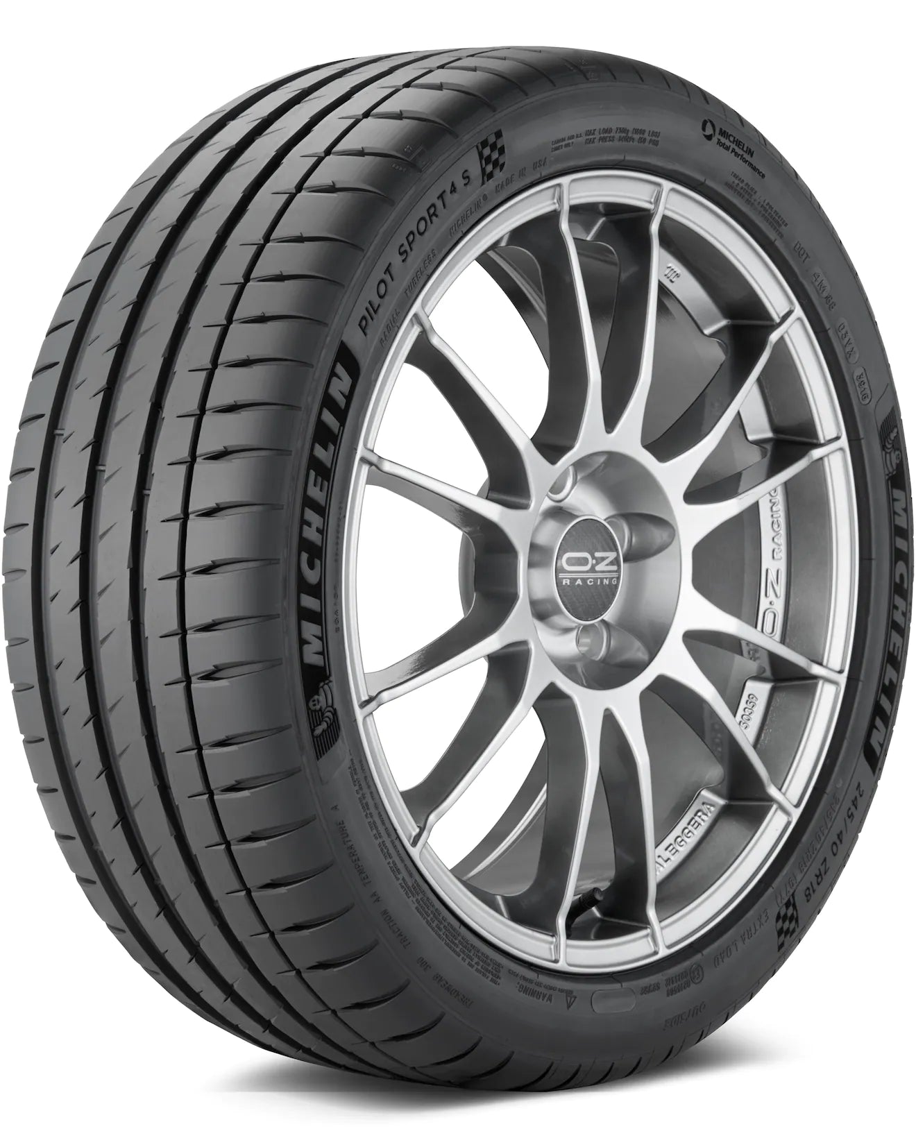 MICHELIN PILOT SPORT 4S Max Performance SummerSize: 255/35ZR18 Style: Blackwall Eco Focus: Michelin Total Performance Load Range: XL Load Range Serv. Desc: (94Y) Service Description UTQG: 300 AA A